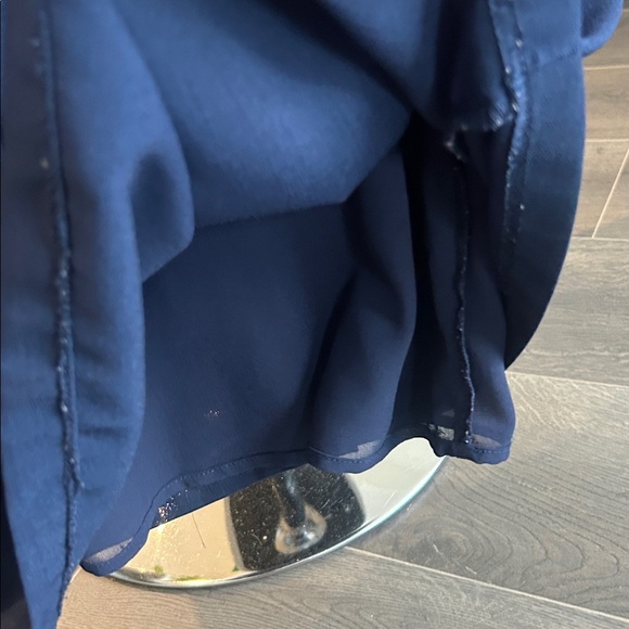 Lulu’s Shift And Shout Navy Short Sleeve Mini Dress Size Small - Picture 12 of 16